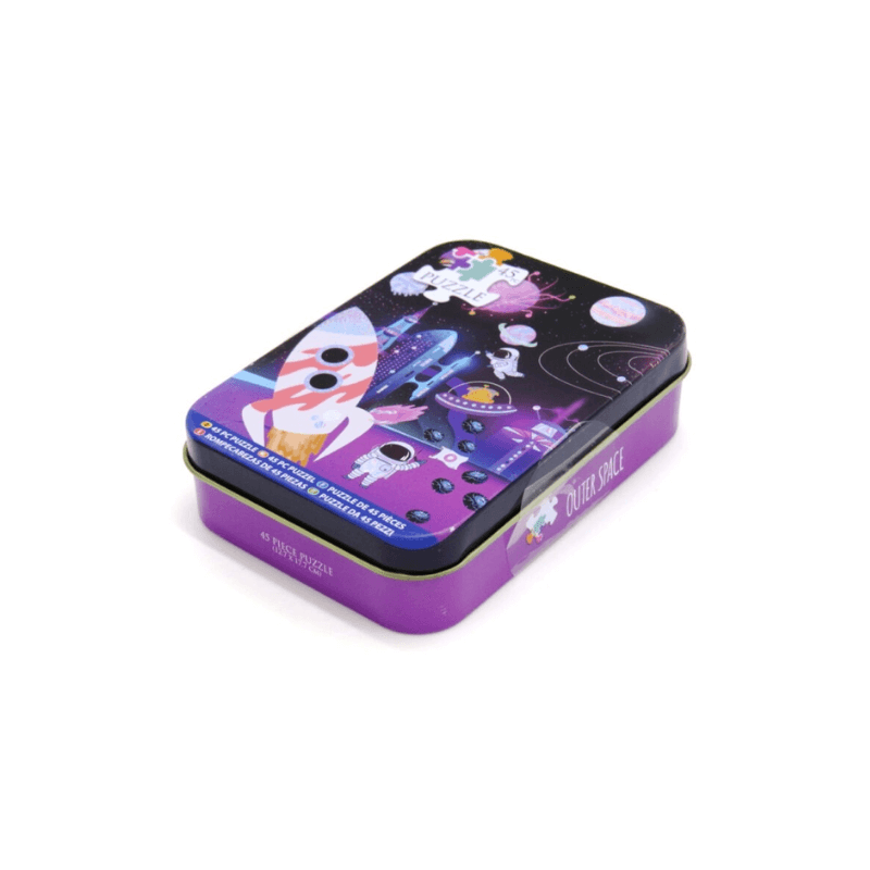 Outer Space 45 Puzzle in Tin