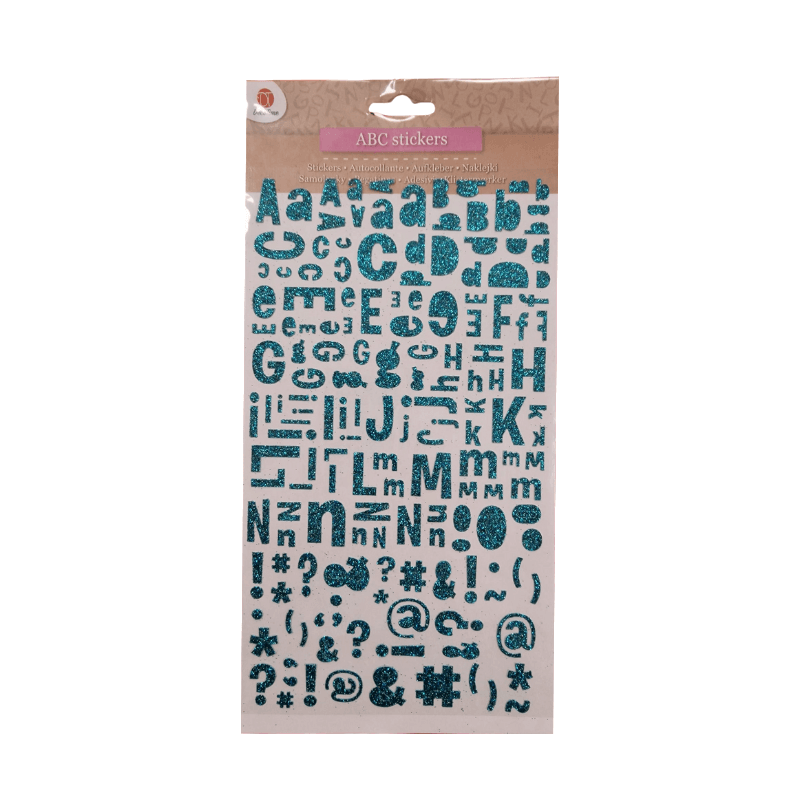 ABC Glitter Stickers Set