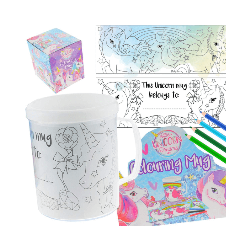 Colouring Mug Unicorn Theme