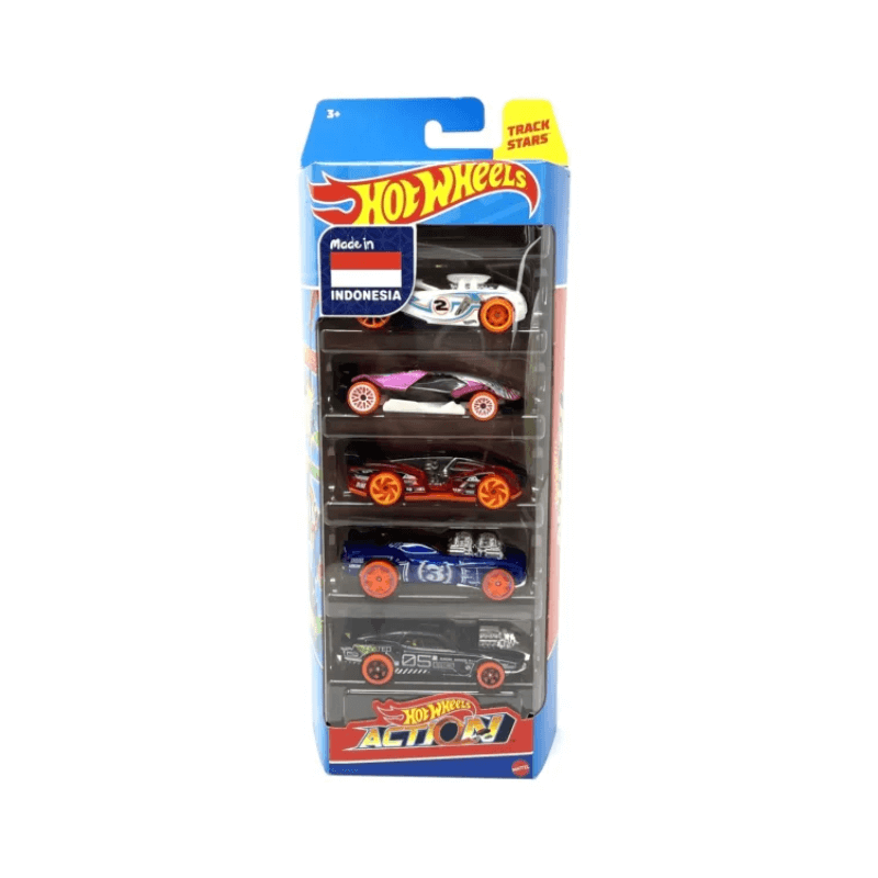 Hot Wheels 5 Car Pack - Action Track Stars